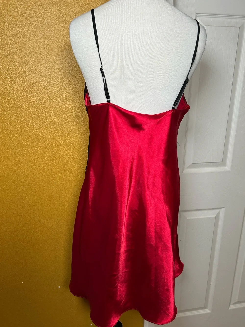 APT.,9 l, lacy red slip dress!!